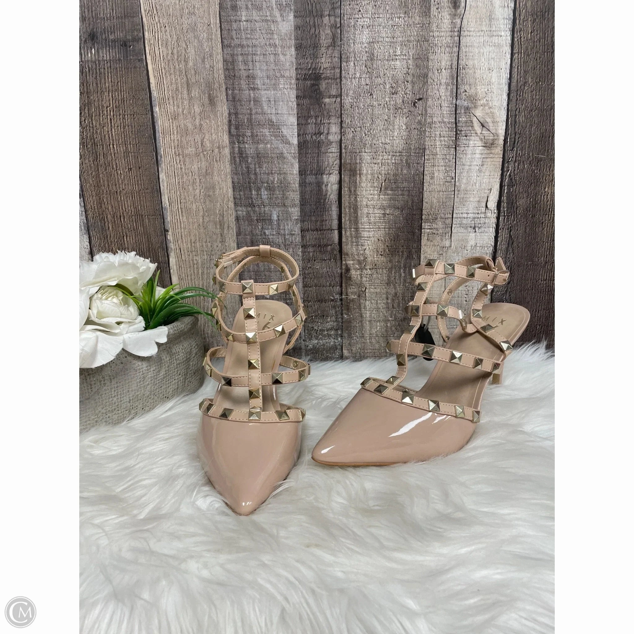 Anti Slip Feature Shoes Heels Stiletto By Mix No 6 In Beige, Size: 9