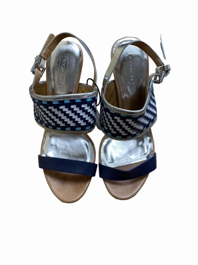 Heel shoes Classic Sandals Blue Shoes Heels Stiletto Coach, Size 6
