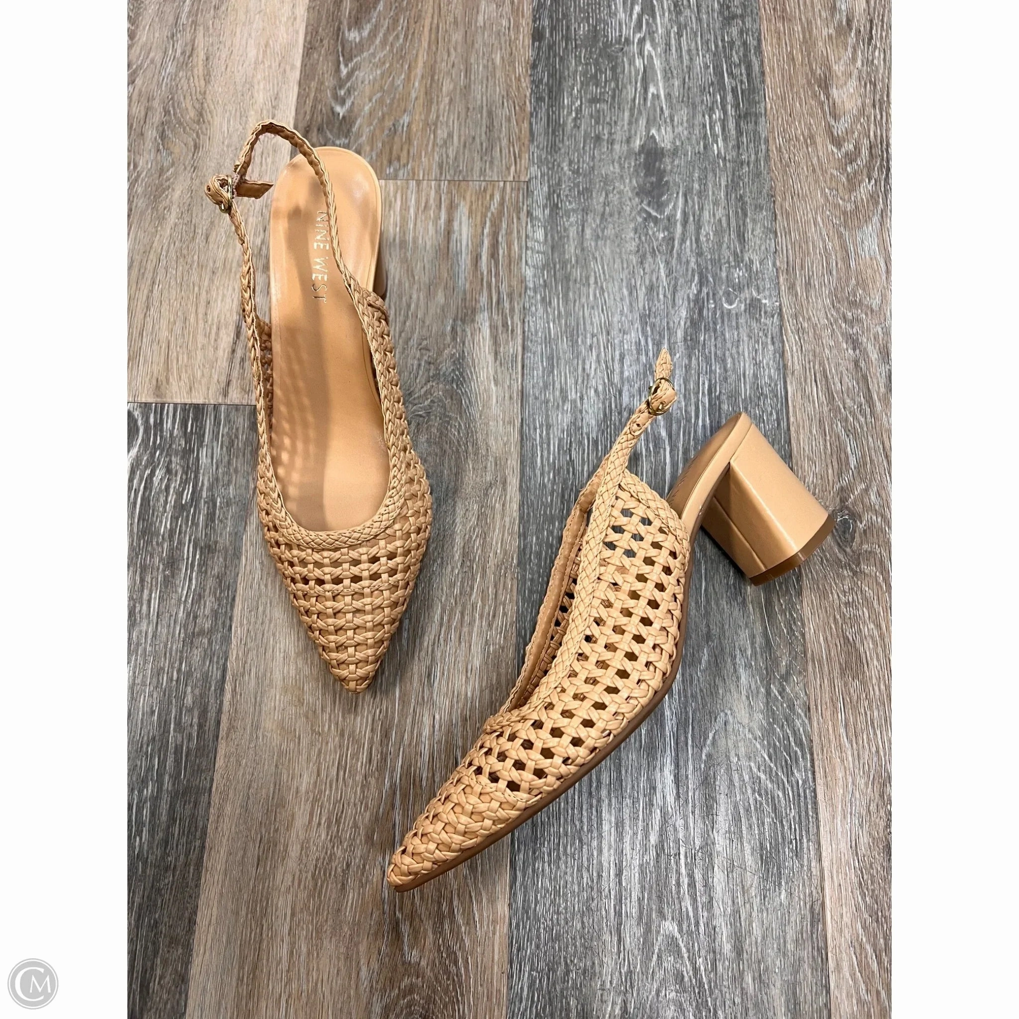 Shoes Heels Block By Nine West In Tan, Size: 10 Fashionable