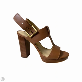 Shoes Heels Block By Michael By Michael Kors In Brown, Size: 7 Autumn footwear