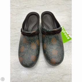 Shoes Heels Block By Crocs In Floral Print, Size: 10 Durable Upper Dressy Stilettos