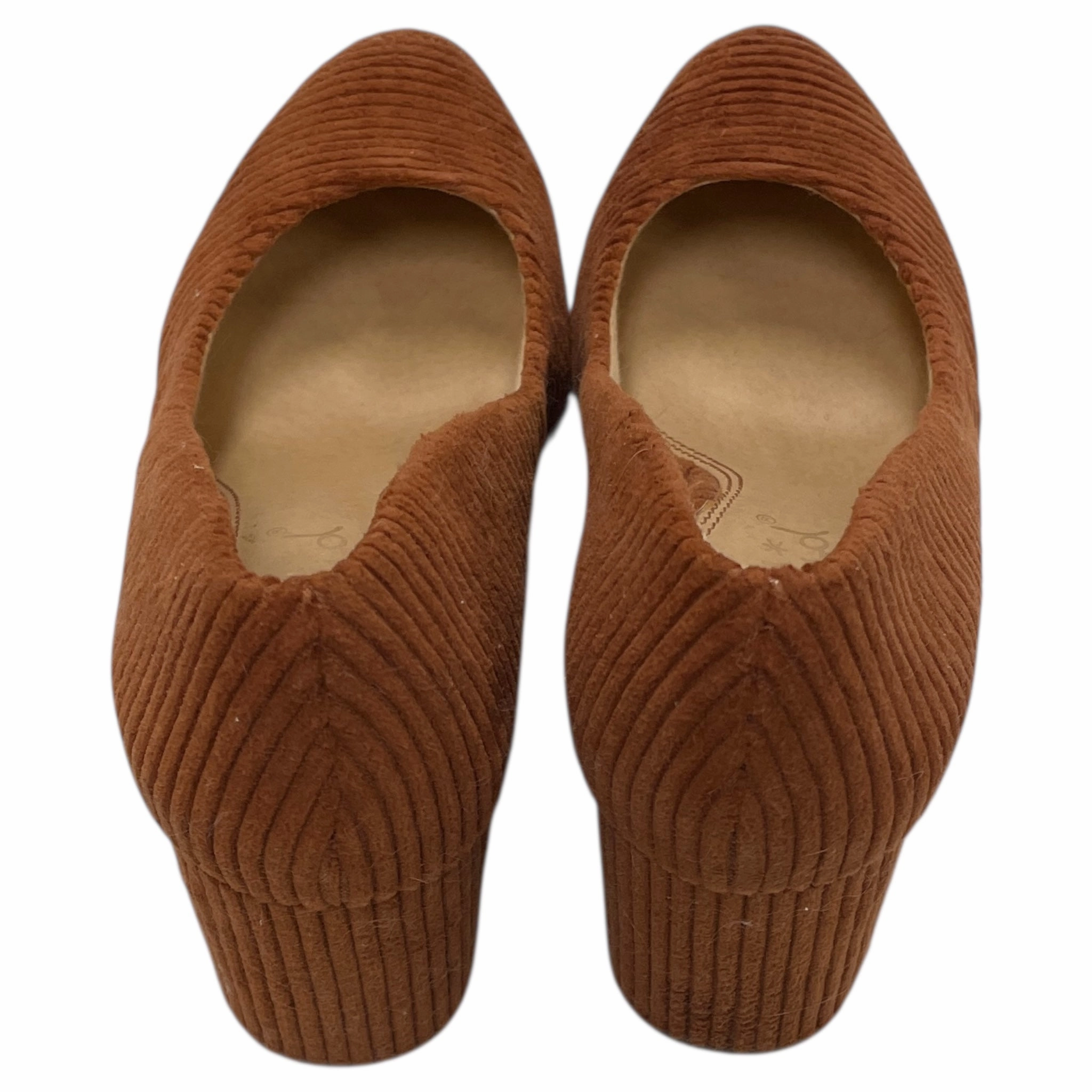 Timeless Sandals Comfortable Foot Feel Shoes Heels Block By Splendid In Copper, Size:8.5