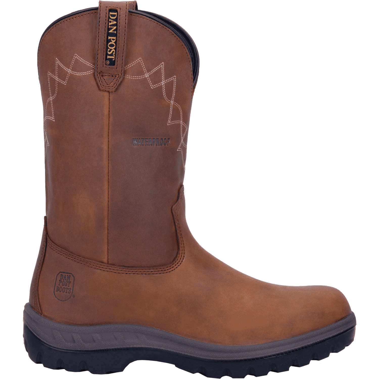 Ventilated Elastic Ankle DAN POST 11" CUMMINGS-WATERPROOF ROUND TOE WELLINGTON STYLE DP62504