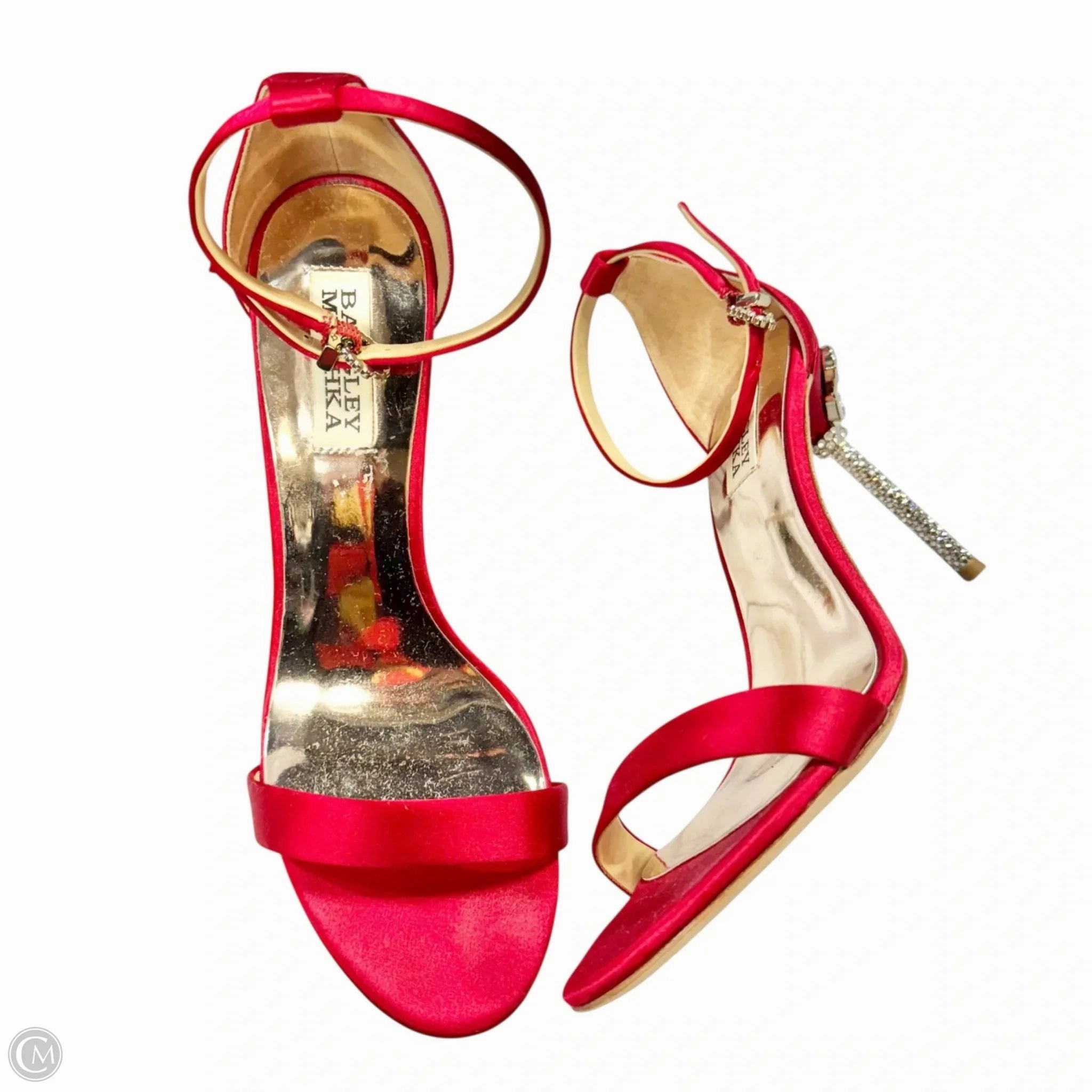 Comfortable Soles Red High Heels for Weddings Shoes Heels Stiletto By Badgley Mischka In Red, Size: 7.5