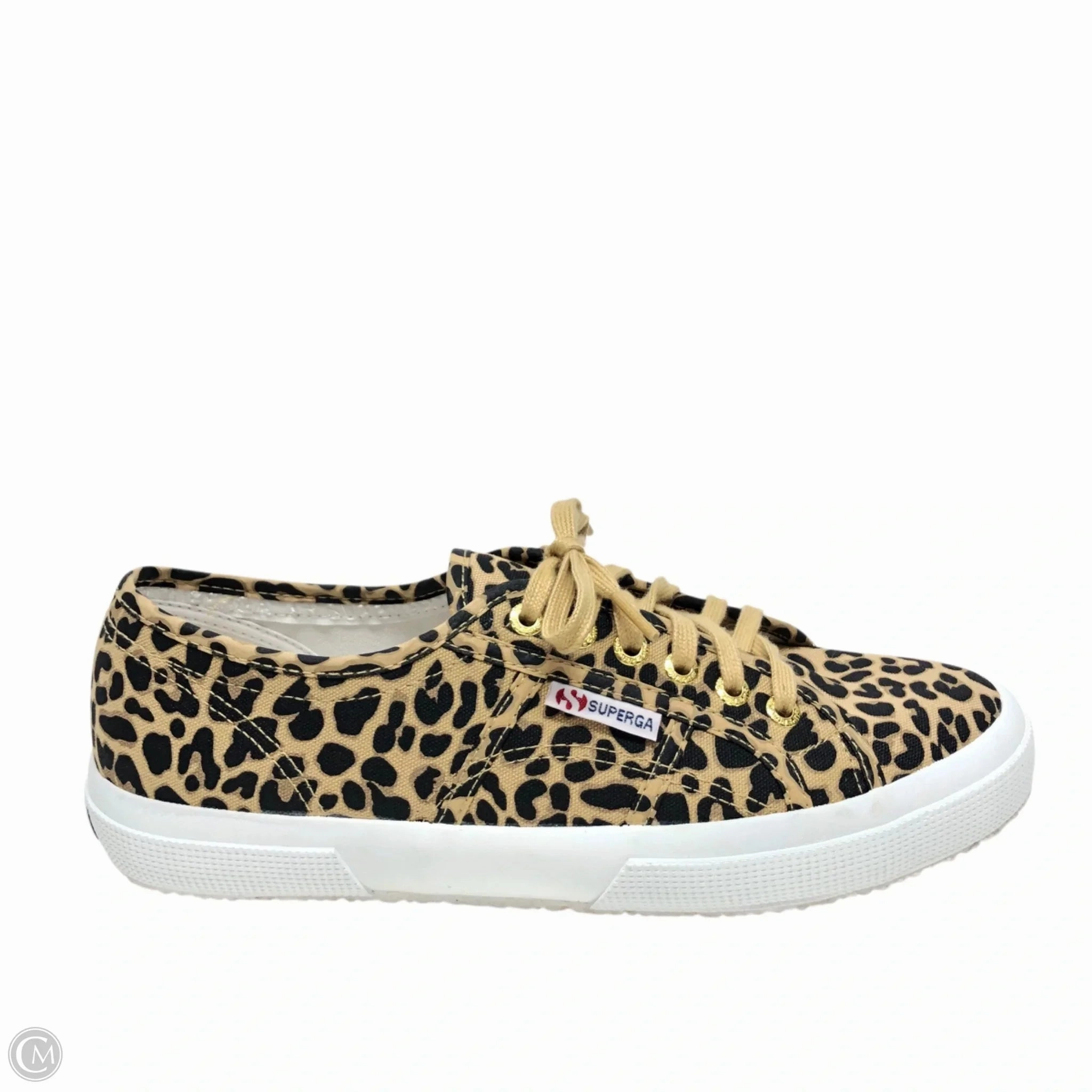 Minimal Stitch Water   Resistant Shoes Sneakers By Superga In Animal Print, Size: 10