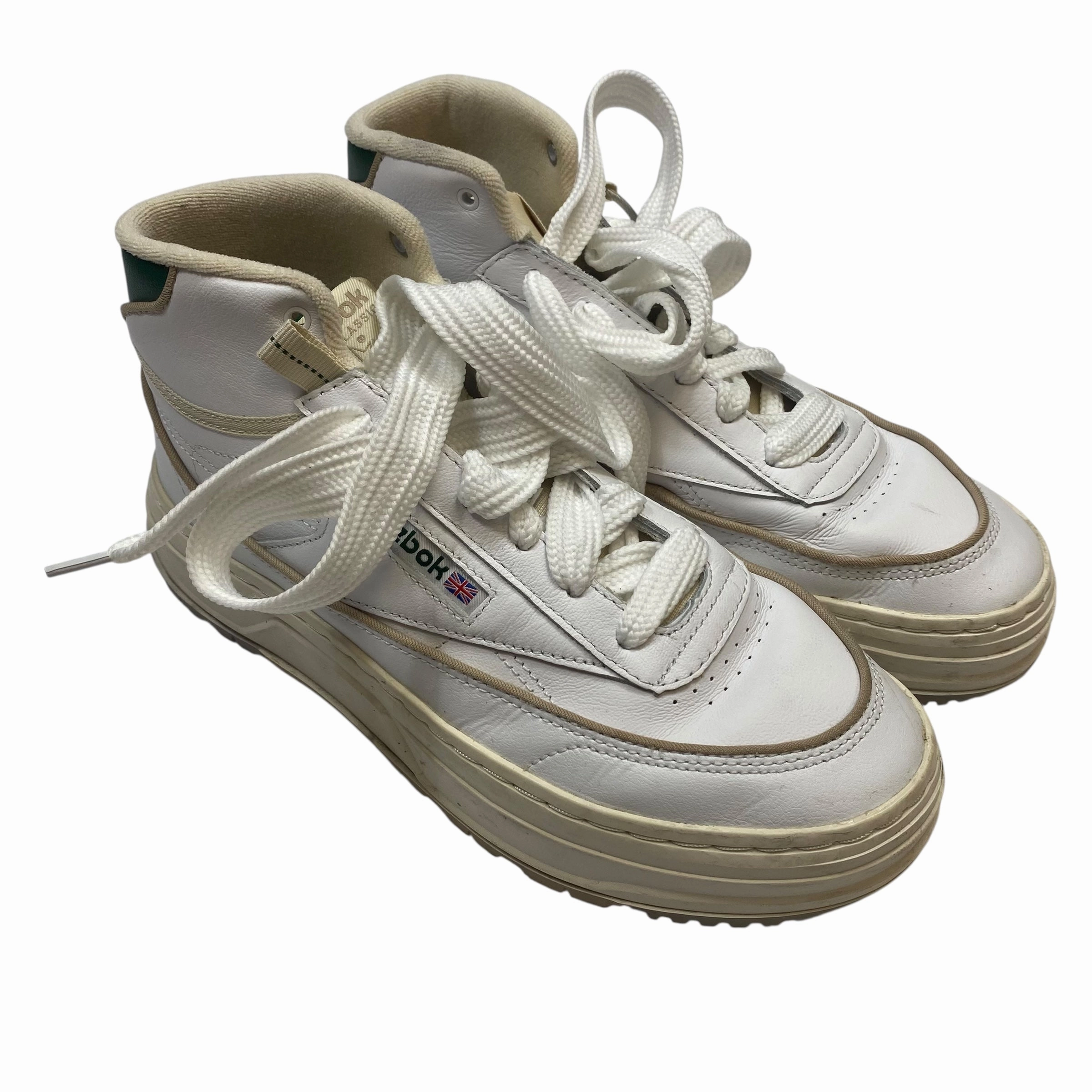 Casual Look Support Tech Shoes Sneakers By Reebok In White, Size:8.5