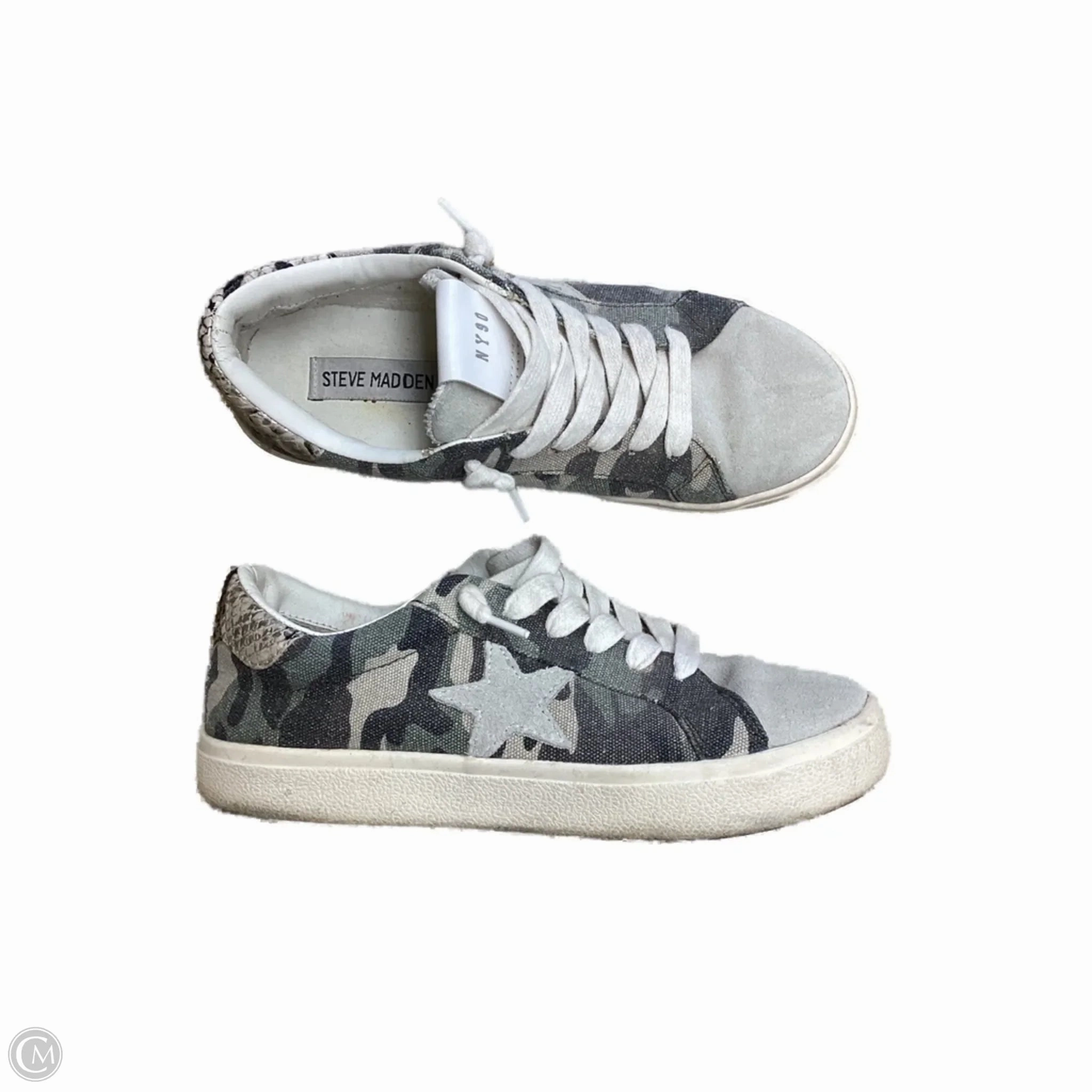 Shoes Sneakers By Steve Madden In Camouflage Print, Size: 6.5 Arch Support Construction