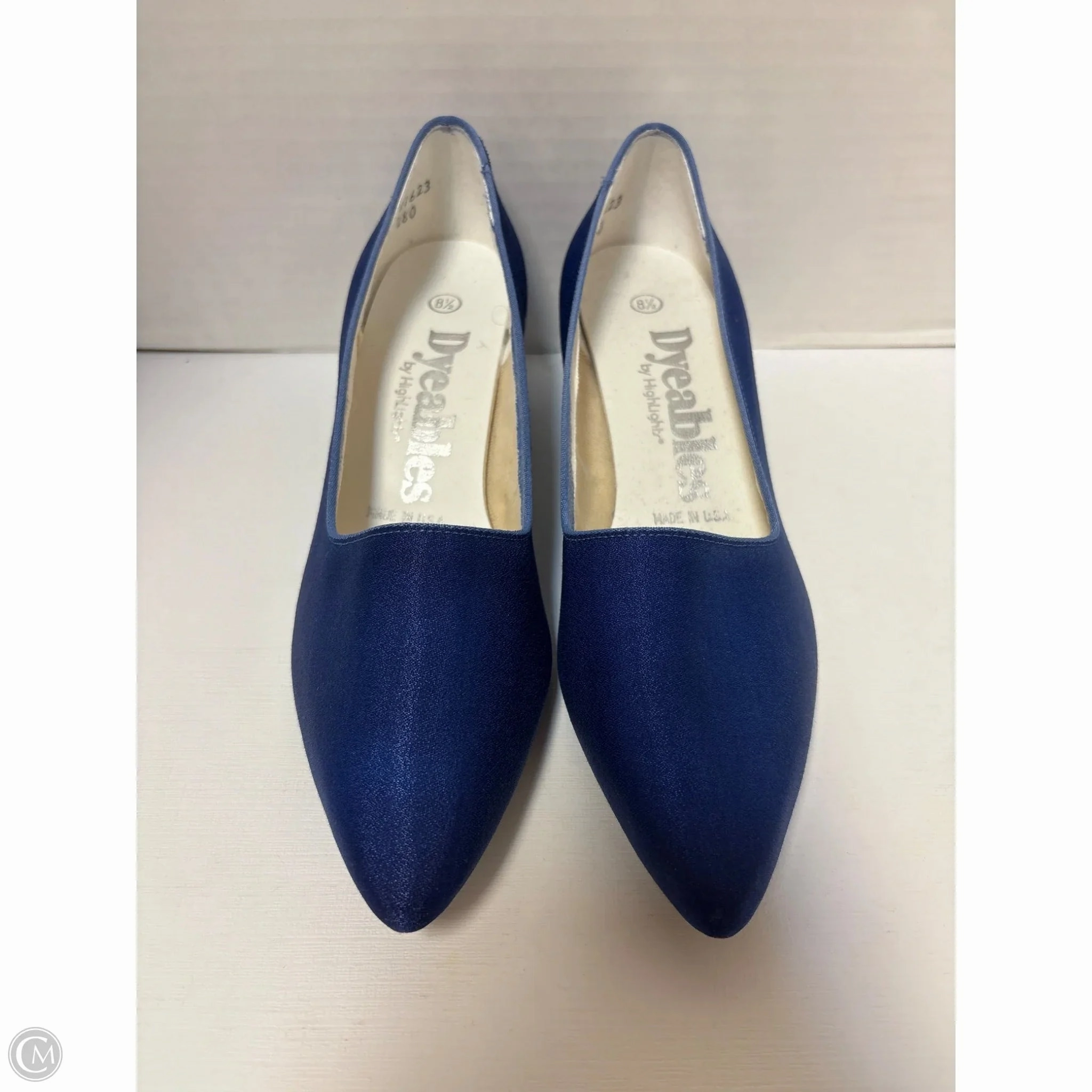 Work Footwear Shoes Heels Block By Clothes Mentor In Blue, Size: 8.5