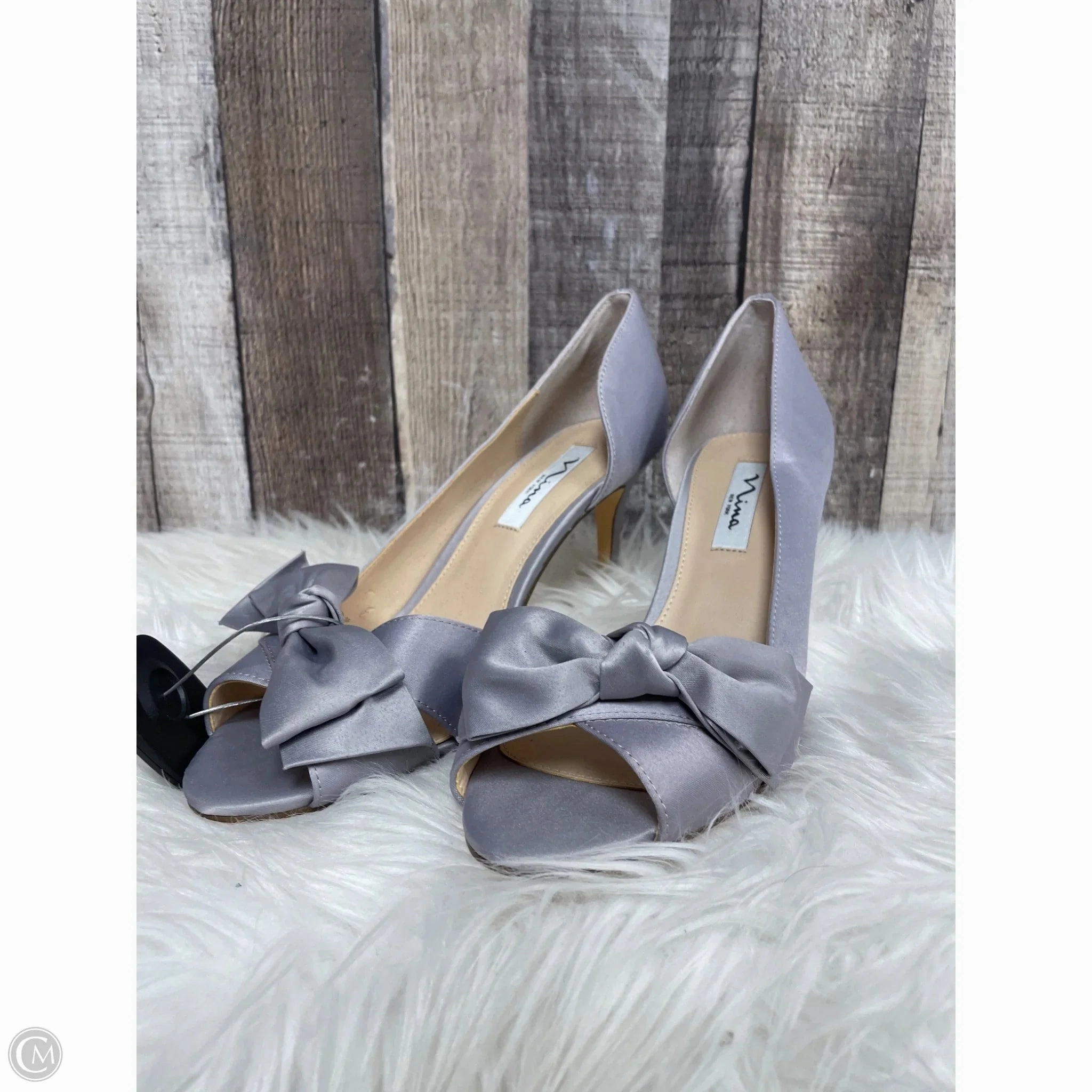Classic Footwear Shoes Heels Stiletto By Nina In Grey, Size: 10