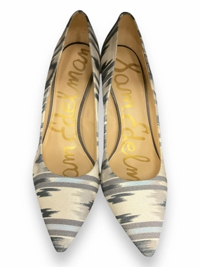 Shoes Heels Stiletto By Sam Edelman In Blue & Grey, Size: 10 Comfortable High Heels Strappy Design