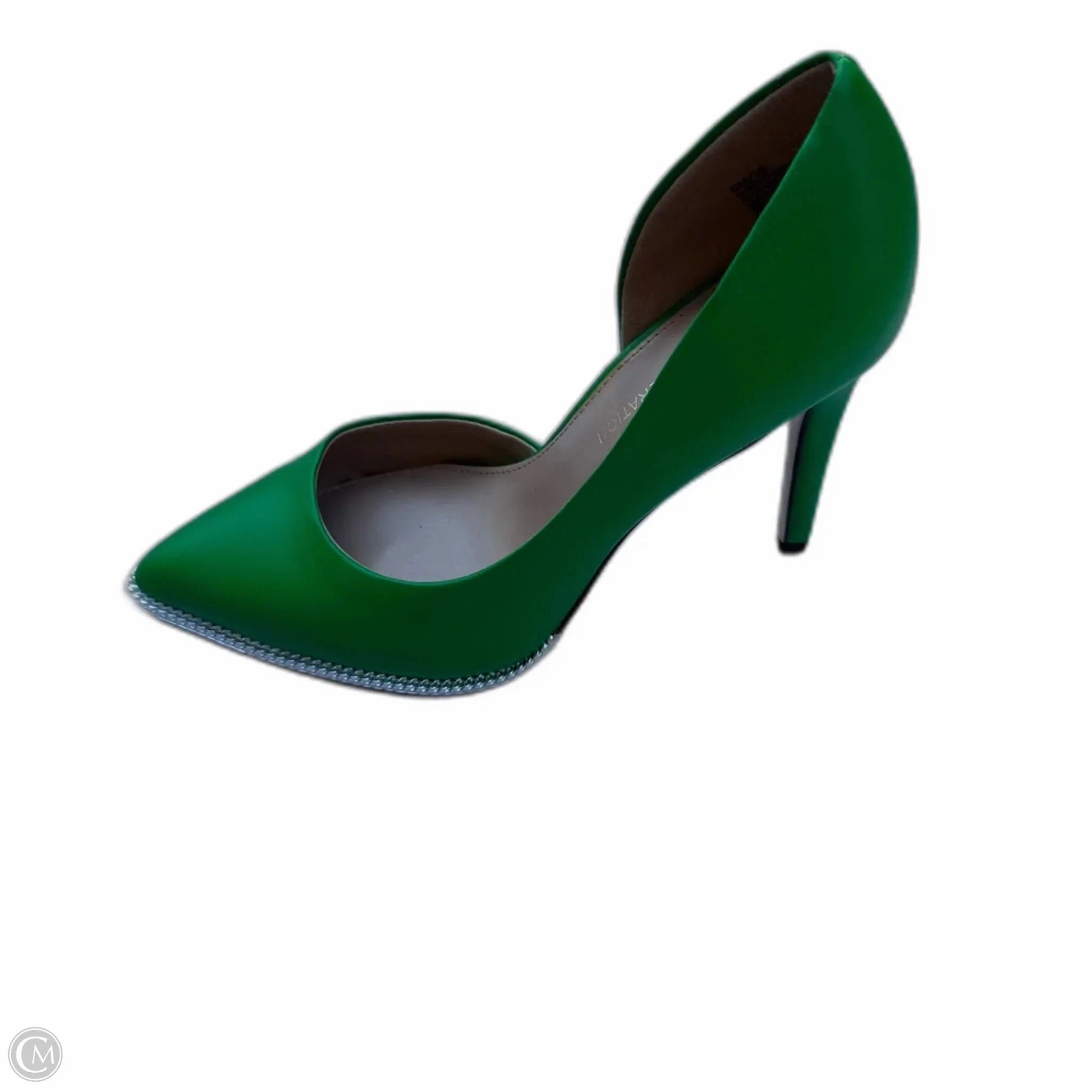 Evening Pumps Shoes Heels Stiletto By Bcbgeneration In Green, Size: 5