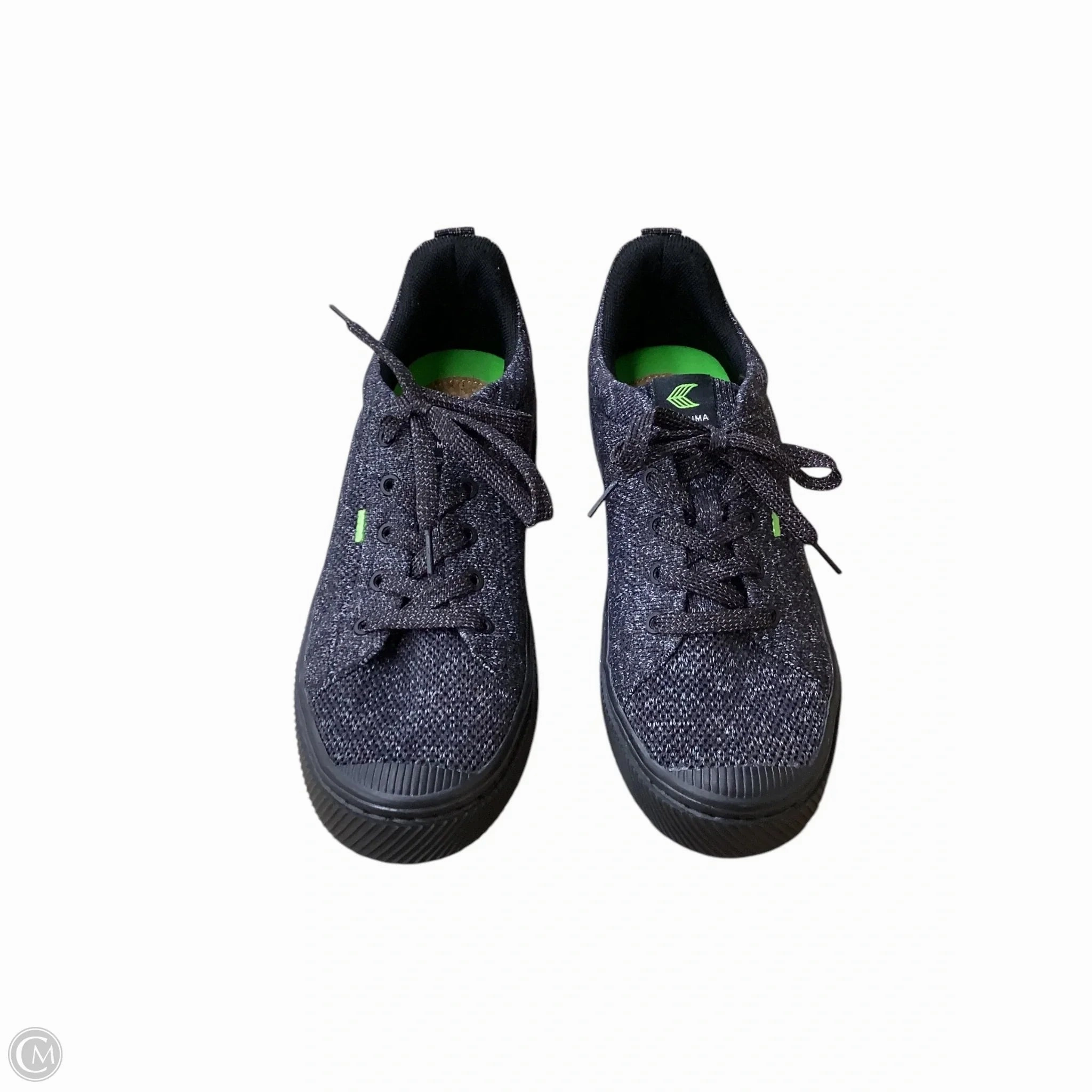 Woven Reinforcement Perforated Tongue Design Shoes Sneakers By Cariuma In Black, Size: 8