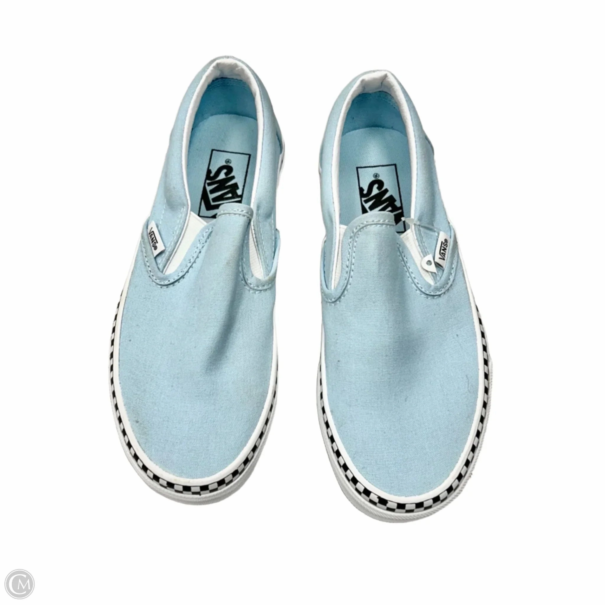 Shoes Sneakers By Vans In Blue & White, Size: 6 Airflow Mesh Panels