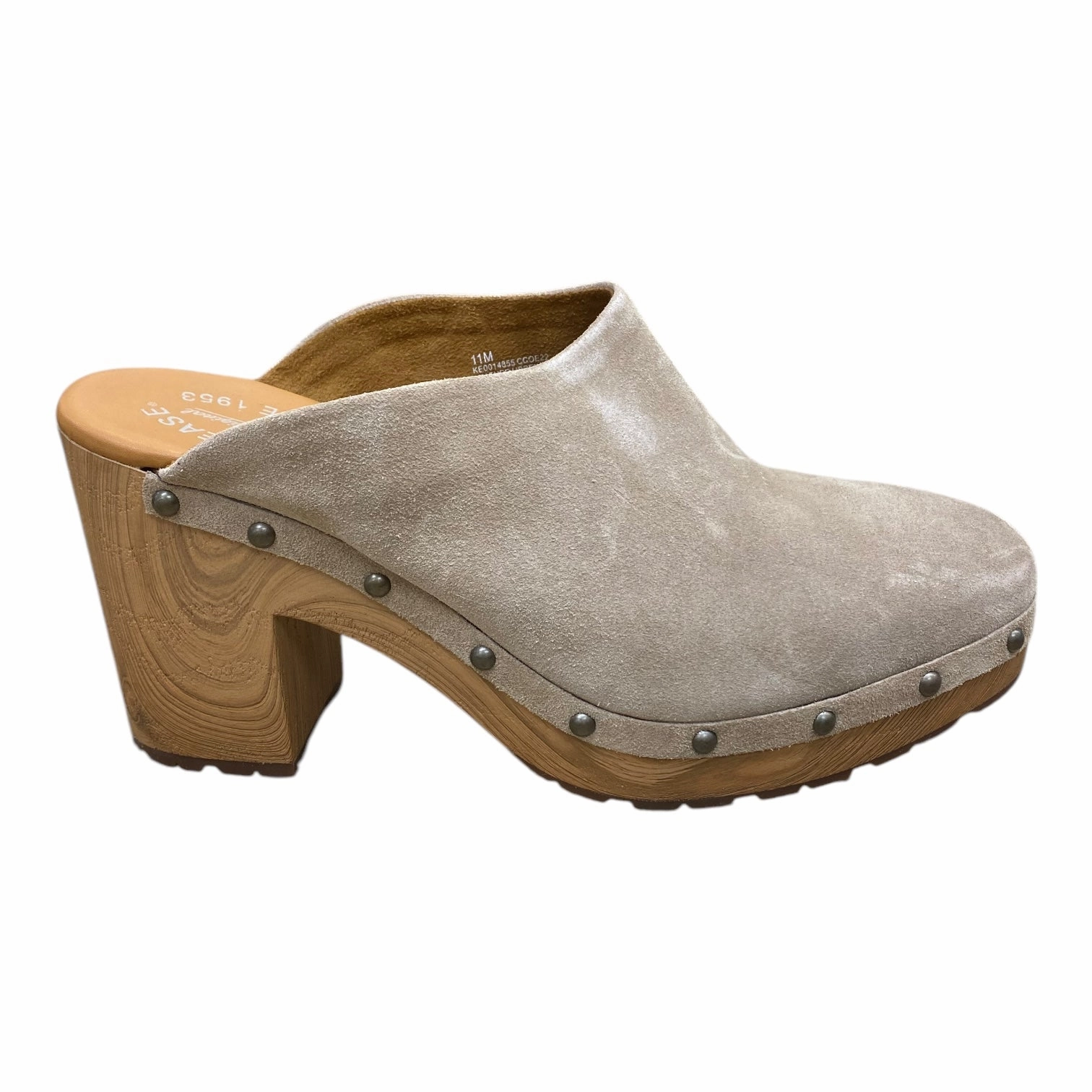 Elastic laces Shoes Heels Block By Kork Ease In Tan, Size: 11