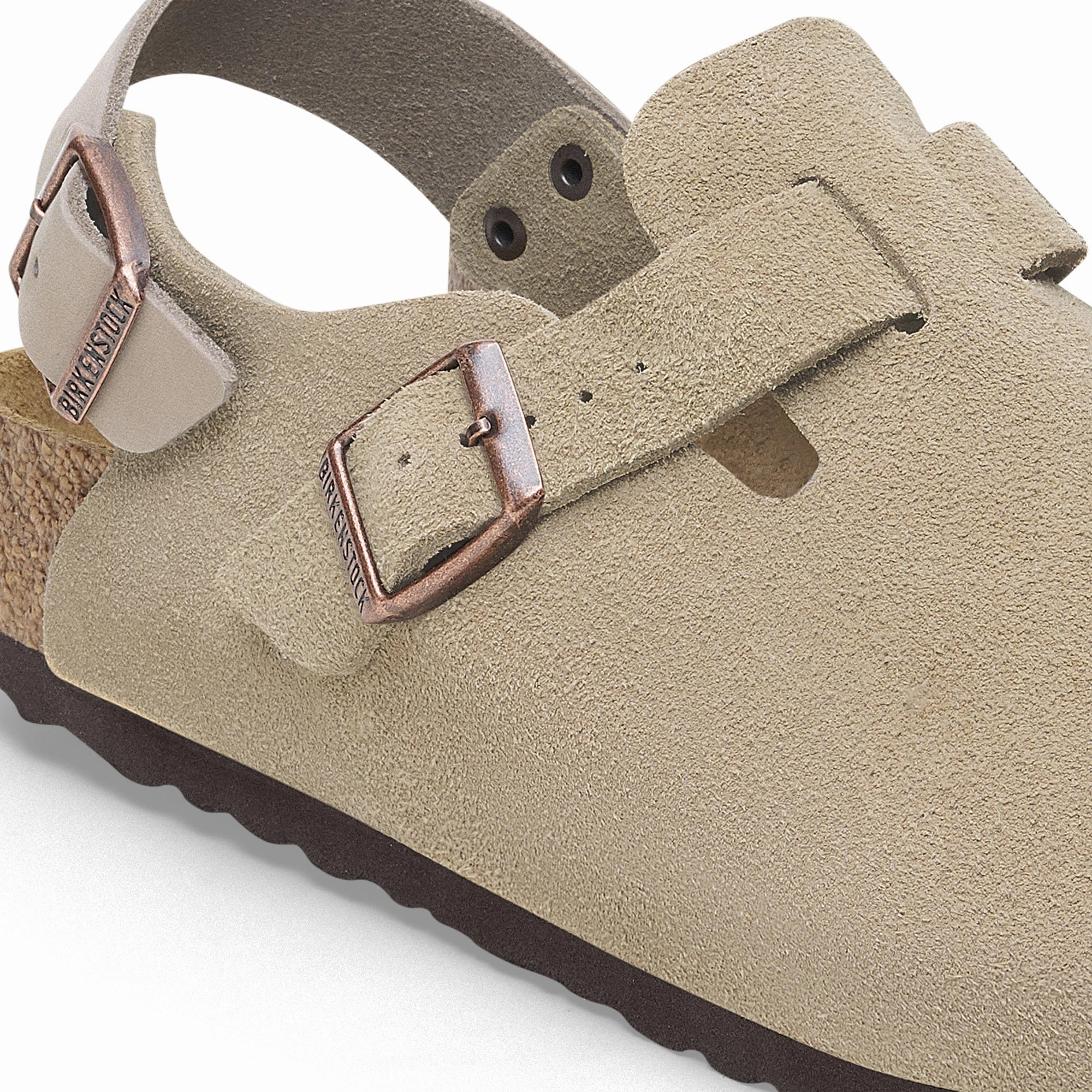 Birkenstock Mens Tokio Taupe Suede Sandals Relaxing