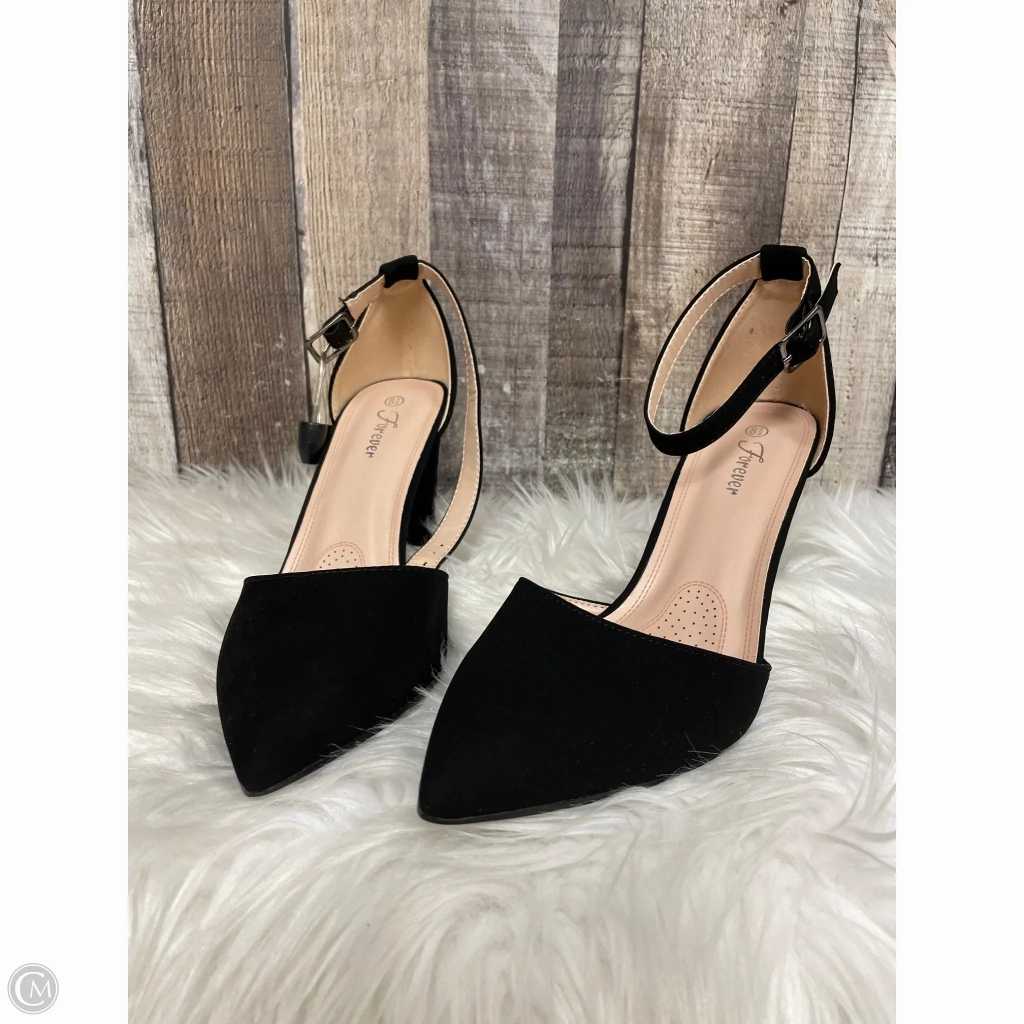 Shoes Heels Block By Forever In Black, Size: 8.5 Party Heels