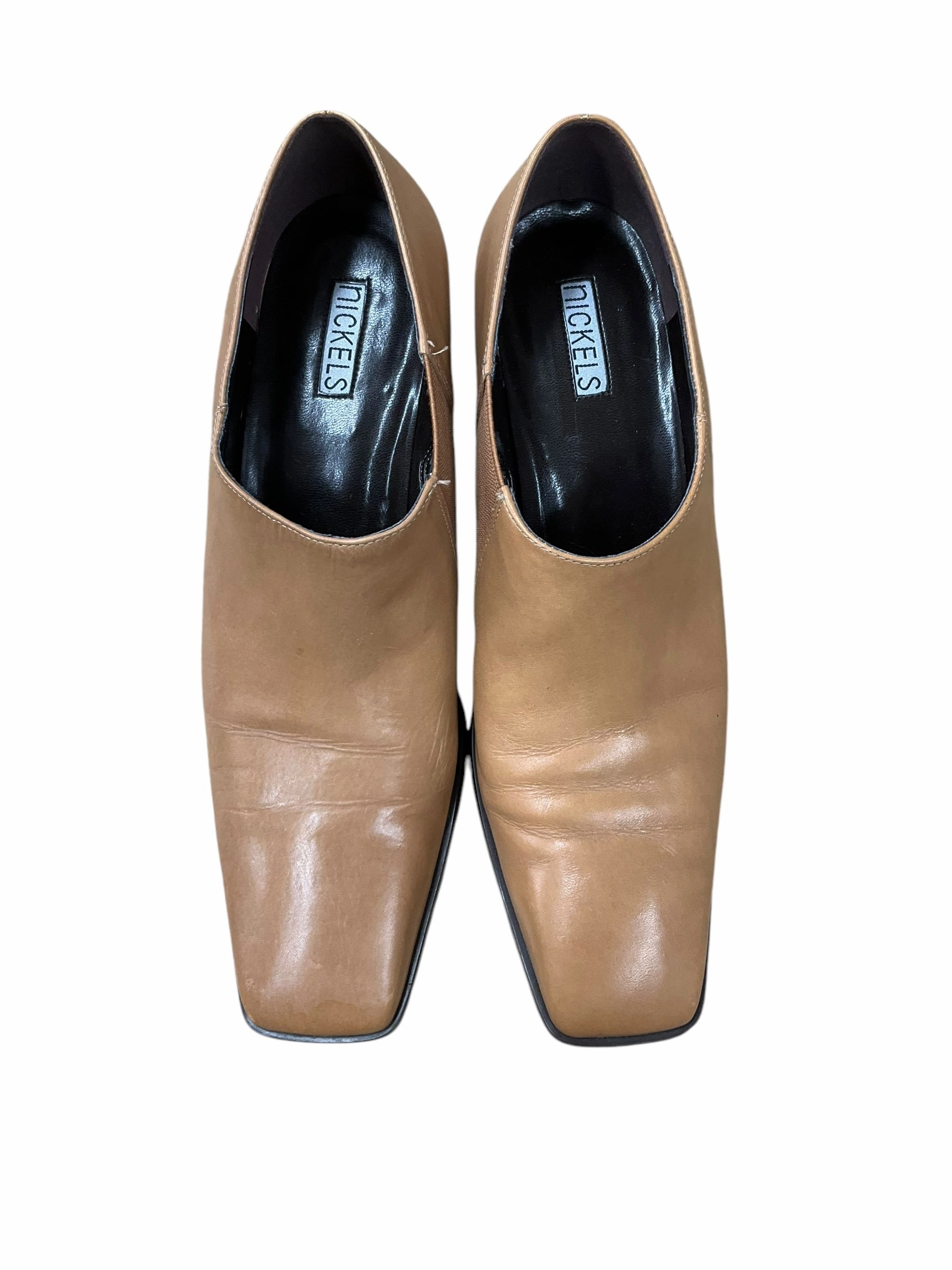 Shoes Heels Block By Nickels Shoes In Tan, Size: 8.5 Chic Designer Heels Flexible Movement