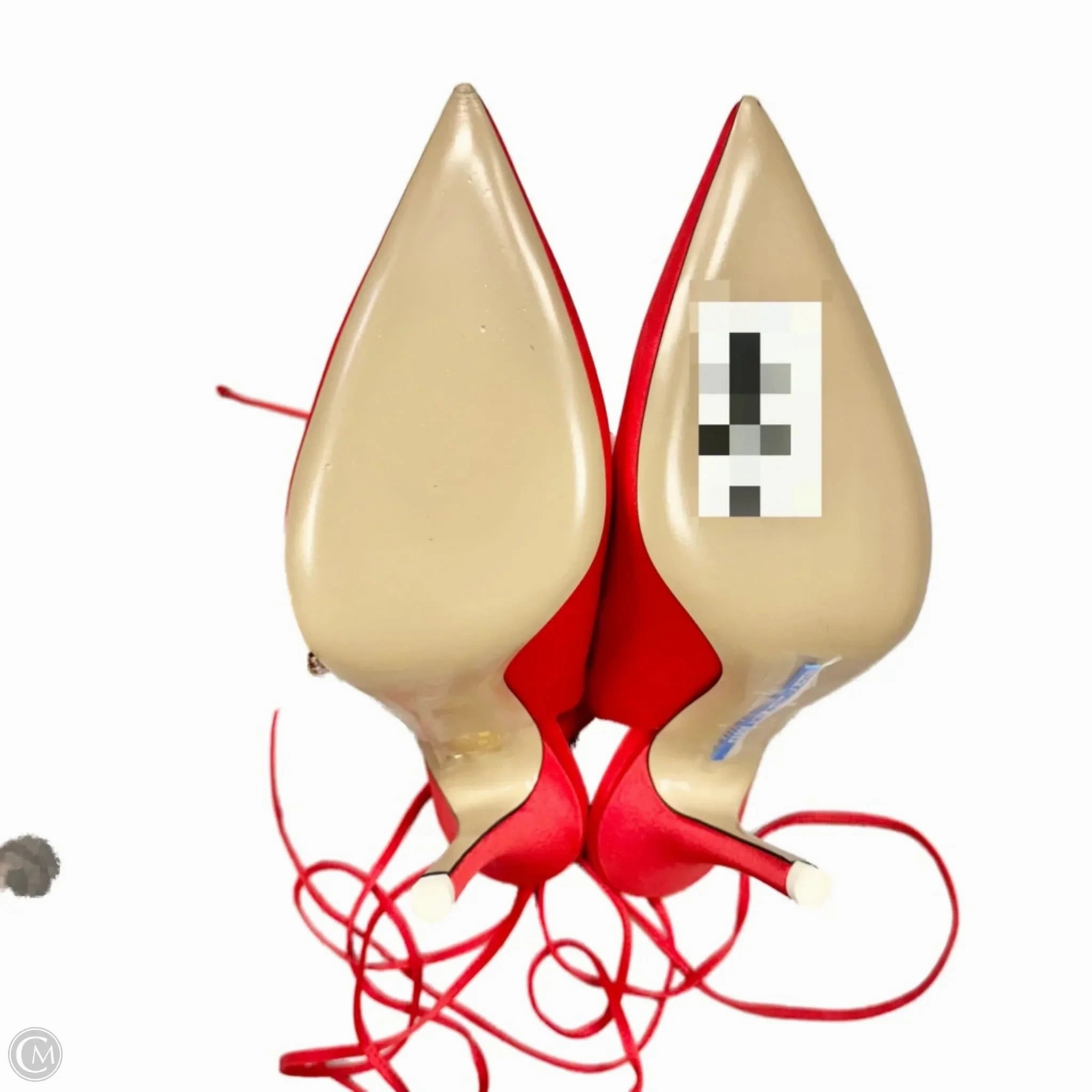 Shoes Heels Stiletto By The Attico In Red, Size: 10.5 Peep Toe Booties Sophisticated