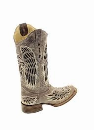 Quick Slip Corral Brown Black Wing And Cross Square Toe Style A1197