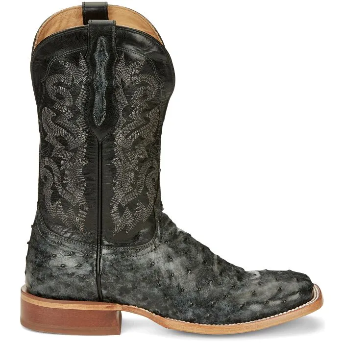 TONY LAMA MENS MOORE 11" FULL QUILL WIDE SQUARE TOE WESTERN BOOT STYLE TL5355 Elasticated