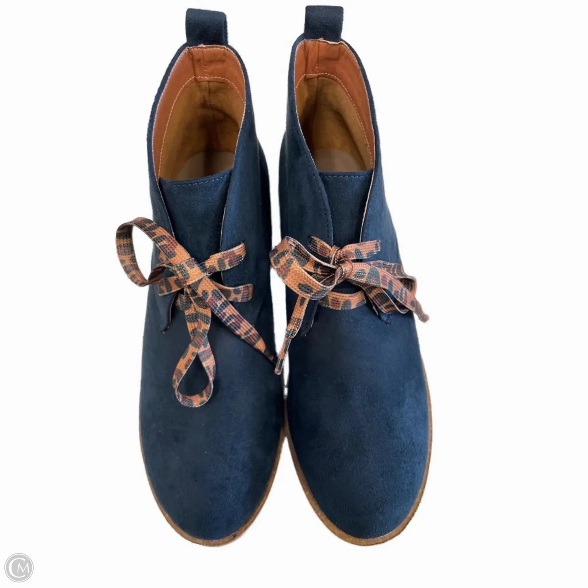 Flex grooves Shoes Heels Block By Corkys In Blue, Size: 7