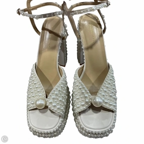 Shoes Heels Block By Clothes Mentor In White, Size: 10 Summer Sandals