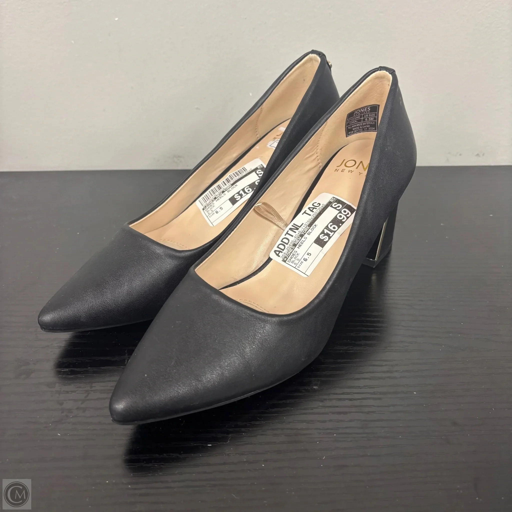 Stylish High Heels Responsive Shoes Heels Block By Jones New York In Black, Size: 6.5