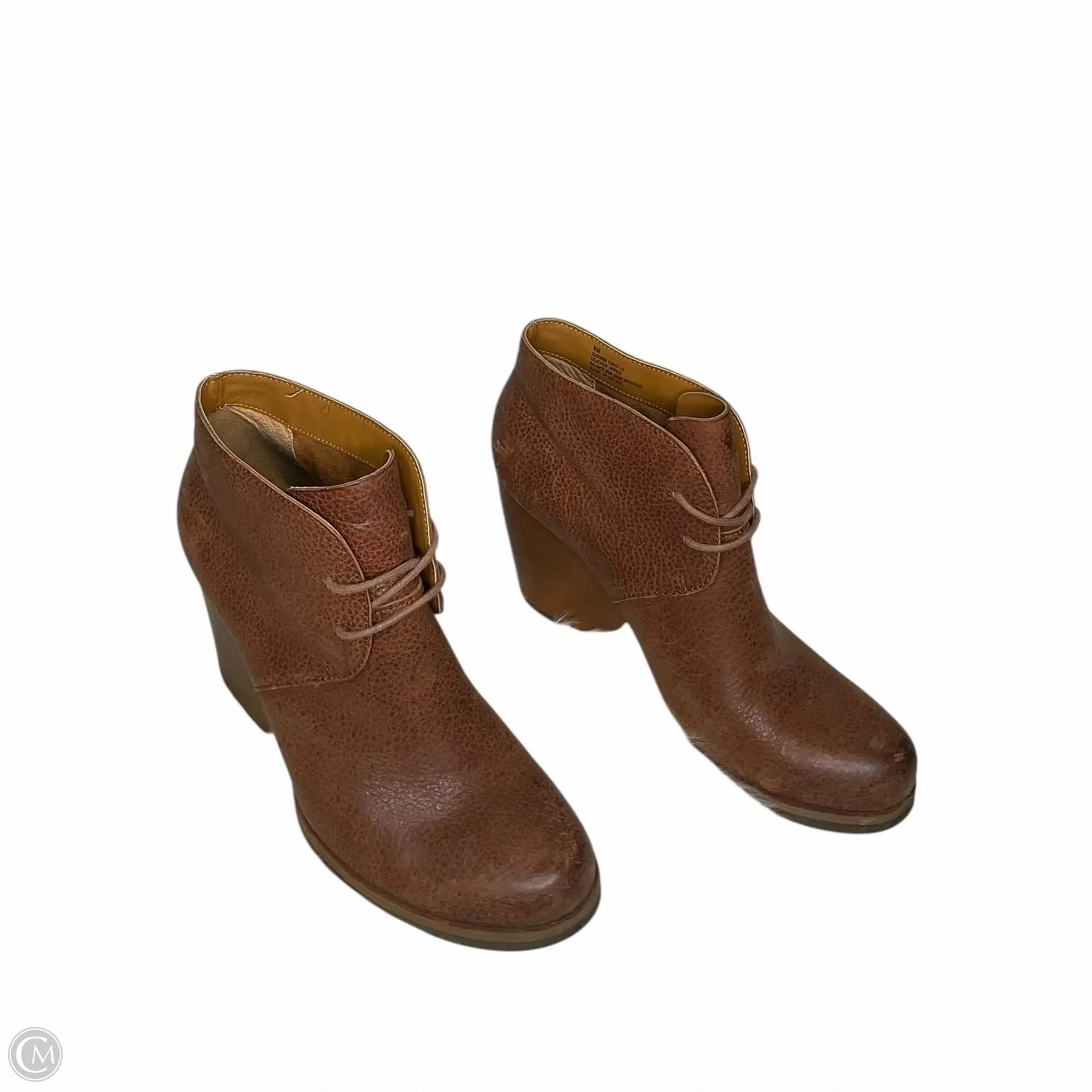 Vintage Pumps Shoes Heels Block By Korks In Brown, Size: 9