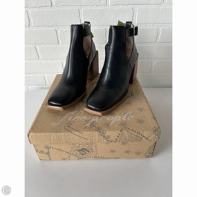Shoes Heels Block By Free People In Black, Size: 9 Chic Heeled Booties Lace Up