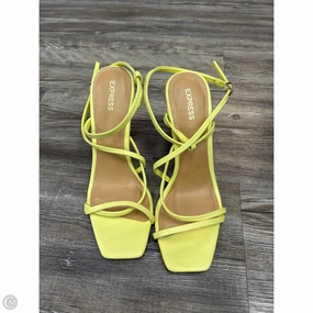 Cozy Heels Shoes Heels Stiletto By Express In Yellow, Size: 8