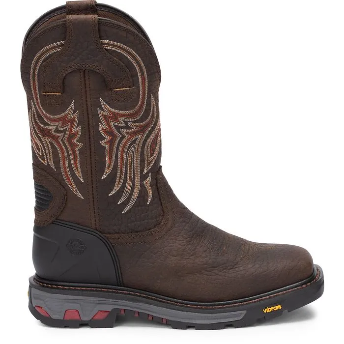 JUSTIN MENS DRISCOLL 11" WORK BOOT WK2110 Mud Resistant Daily Walks