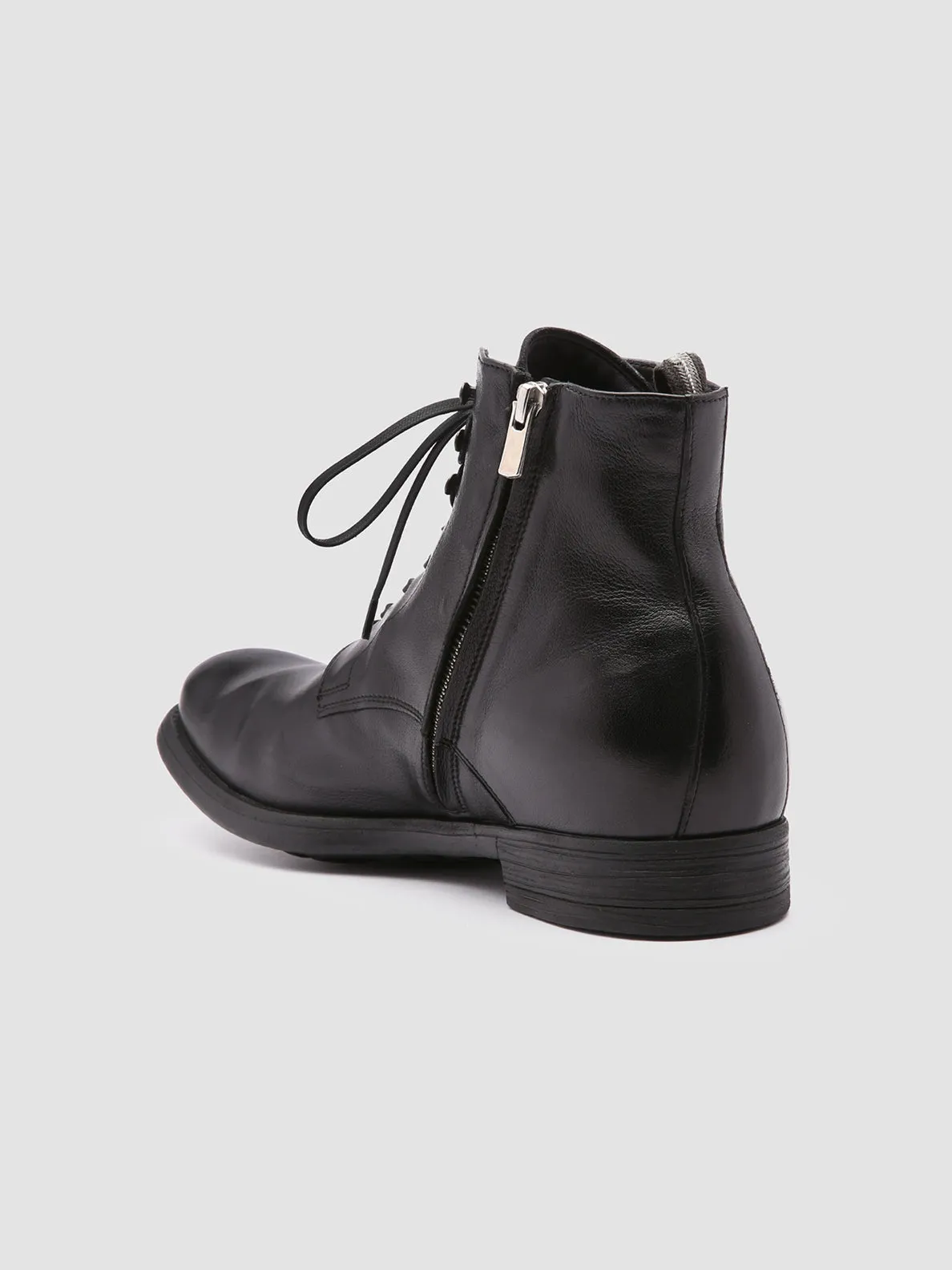 Performance Focus CHRONICLE 004 - Black Leather Ankle Boots