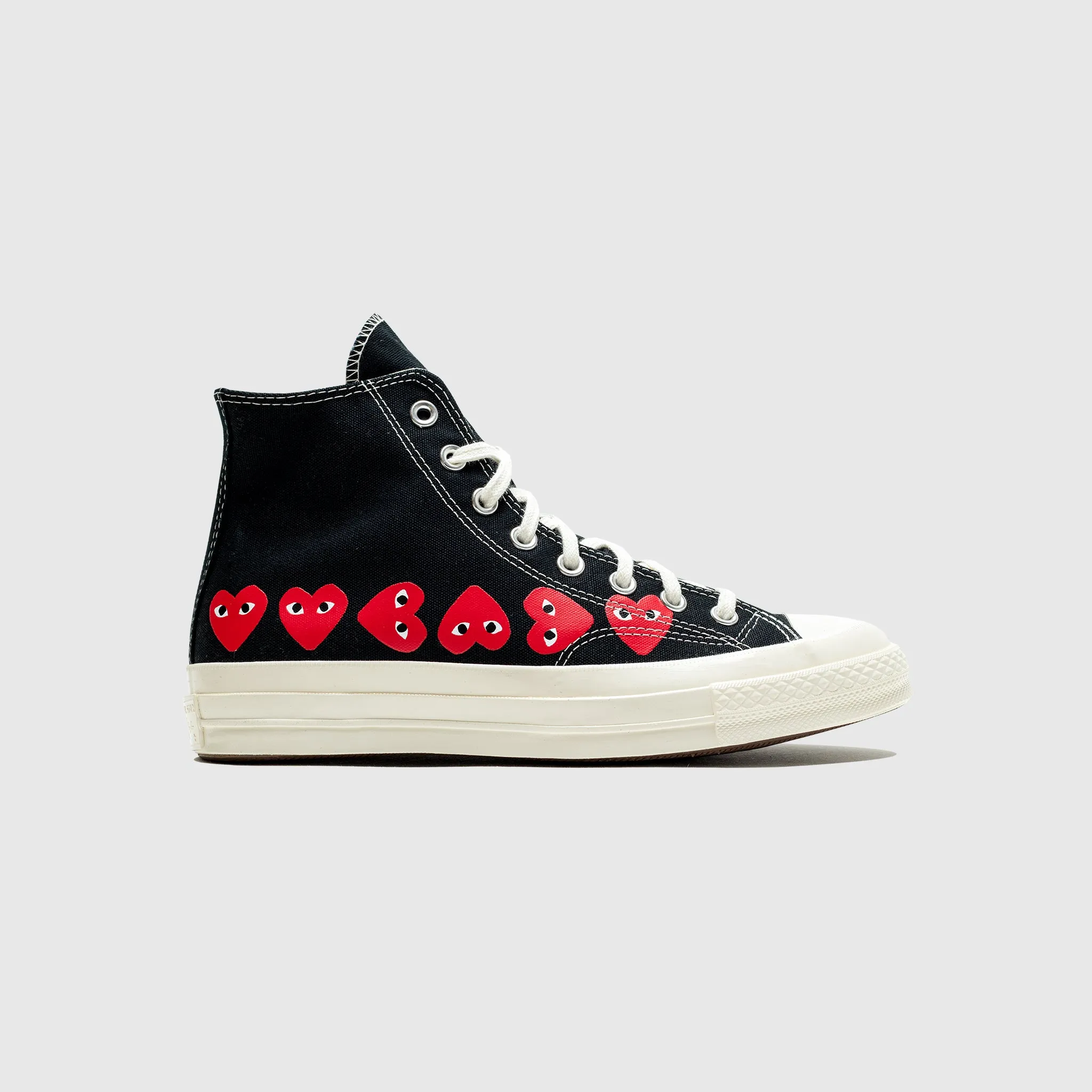 CHUCK TAYLOR ALL-STAR '70 HIGH "BLACK/RED MULTI HEART" road durability