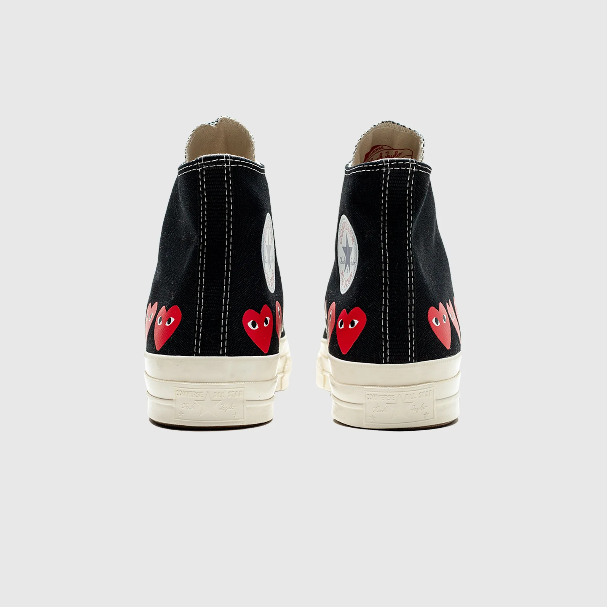 breathable - upper CHUCK TAYLOR ALL-STAR '70 HIGH "BLACK/RED MULTI HEART"