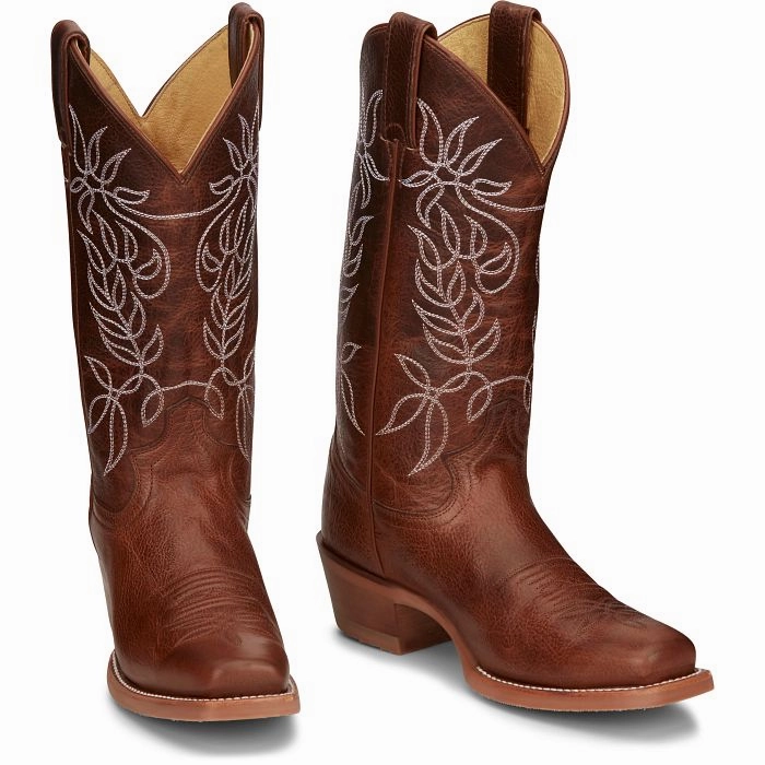 Neutral Colors JUSTIN LADIES VICKERY 12" WESTERN BOOT STYLE CJ4010