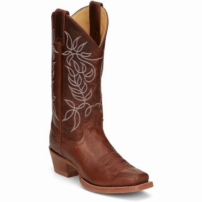 JUSTIN LADIES VICKERY 12" WESTERN BOOT STYLE CJ4010 Comfort Lining All Day Wear Insulated Snow Trekker