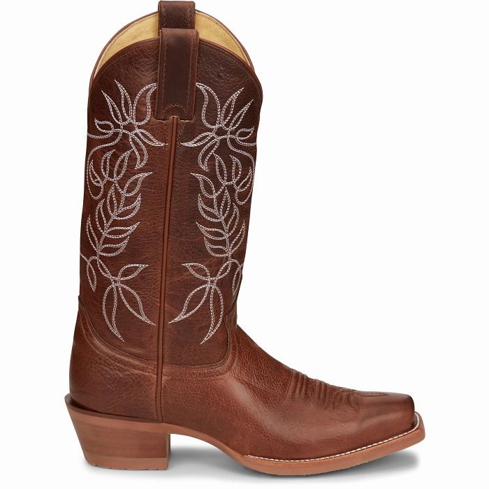 Slip Resistant Urban Commute JUSTIN LADIES VICKERY 12" WESTERN BOOT STYLE CJ4010