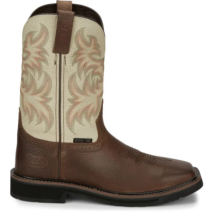 Low Profile All Day Worker JUSTIN DRILLER STEEL TOE WORK BOOT STYLE SE4684