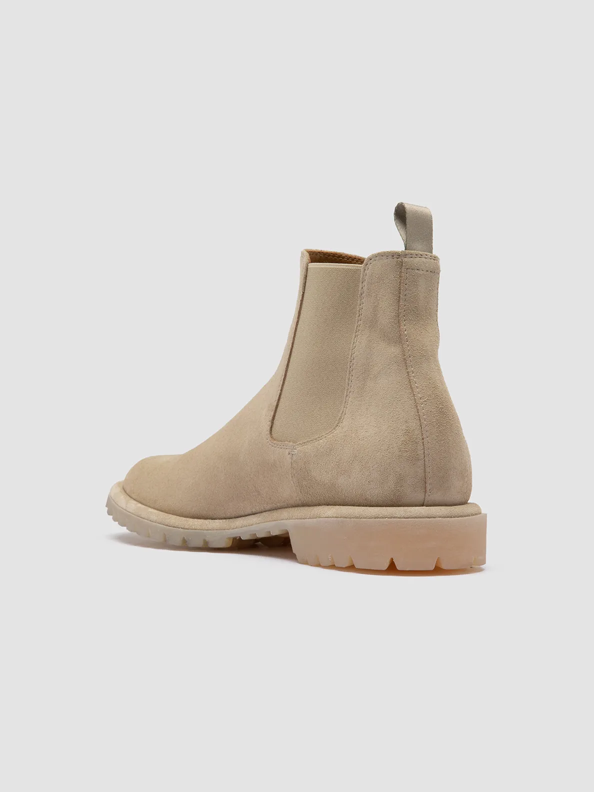 SPECTACULAR 014 - Beige Suede Chelsea Boots Dry Interior