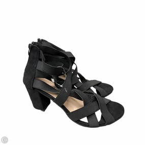 Shoes Heels Block By ashley blue -  In Black, Size: 9 Cushioned Sole Glamorous Shoes