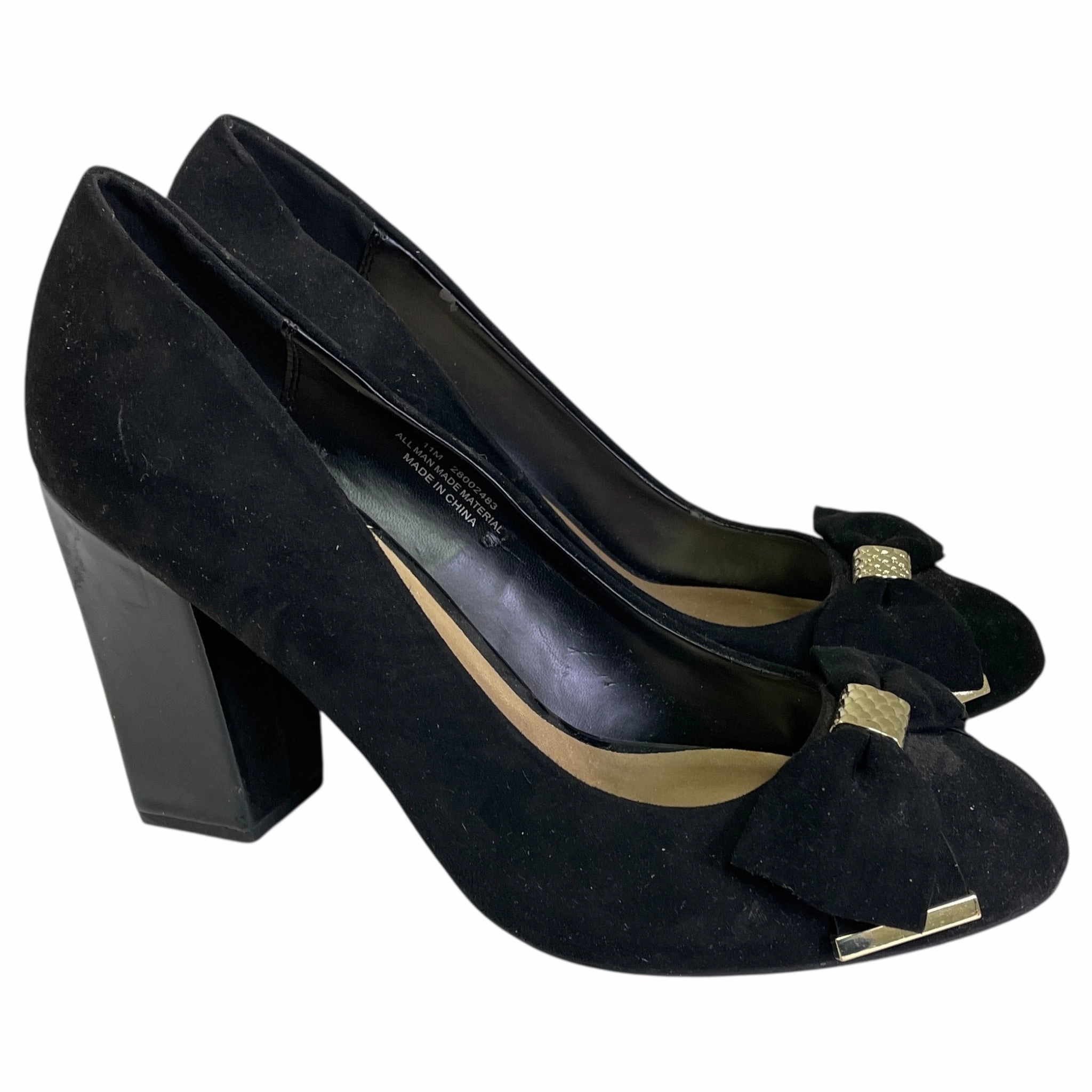 Shoes Heels Block By Cato In Black, Size:11 Trendy Smart High Heels