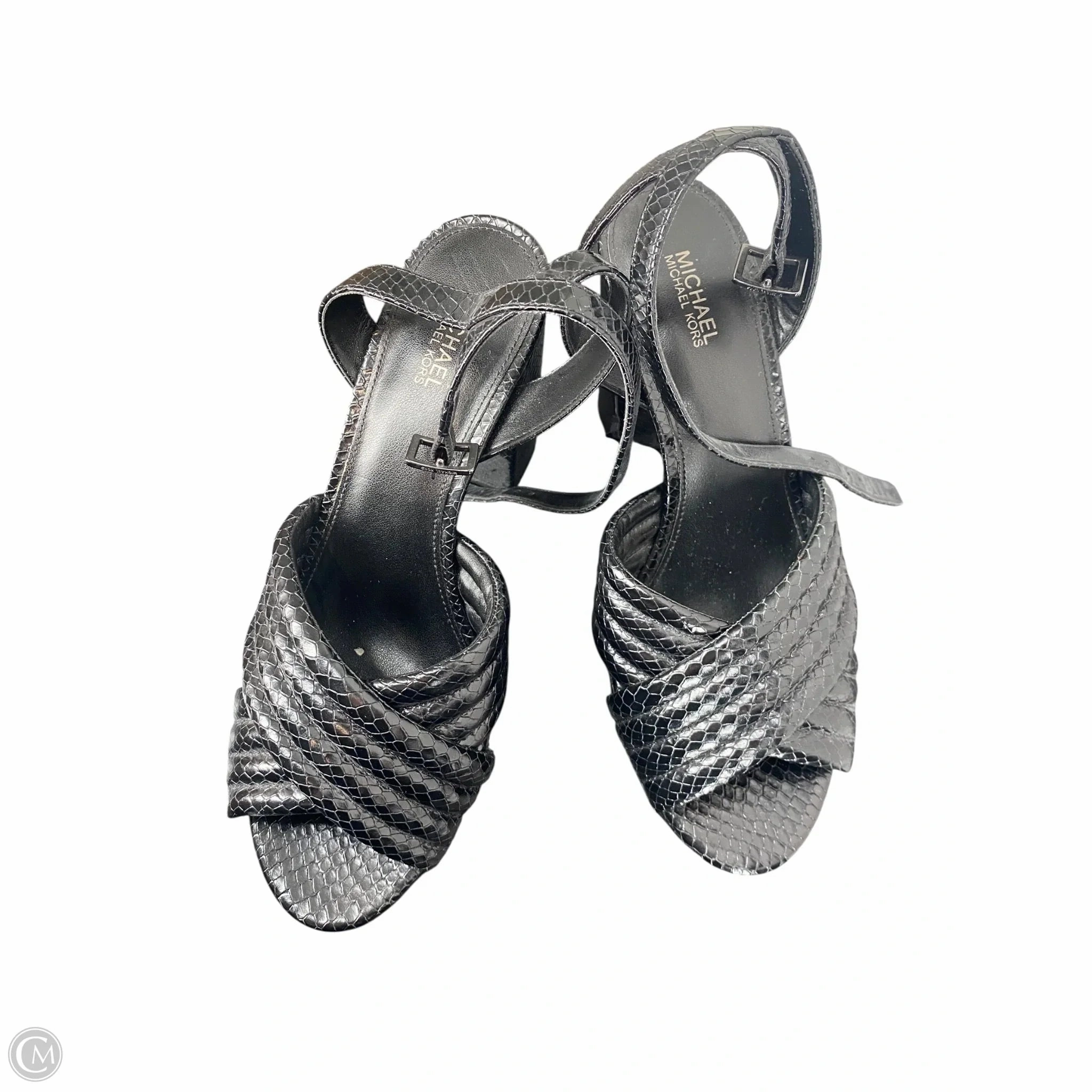 Mesh Upper Shoes Heels Block By Michael By Michael Kors In Black, Size: 8