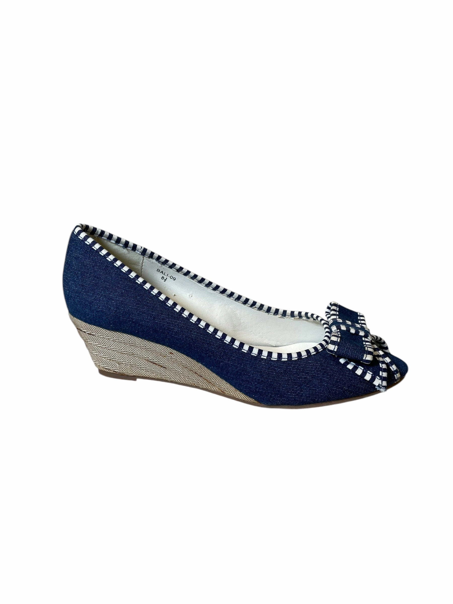 Pointed Heels Shoes Heels Block By Clothes Mentor In Blue, Size: 8.5