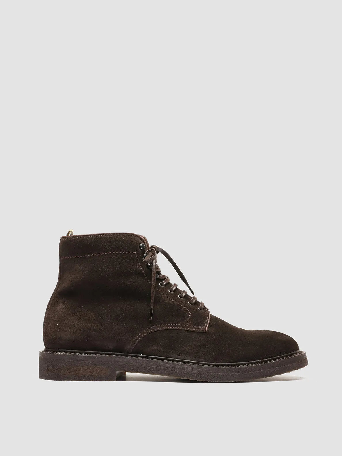 Festival Ground HOPKINS FLEXI 203 - Dark Brown Suede Lace-up Boots