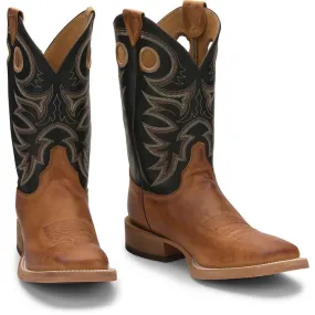 Justin Men's Pull Tab Western Boots Style BR740 Stable Support Remote Hiking