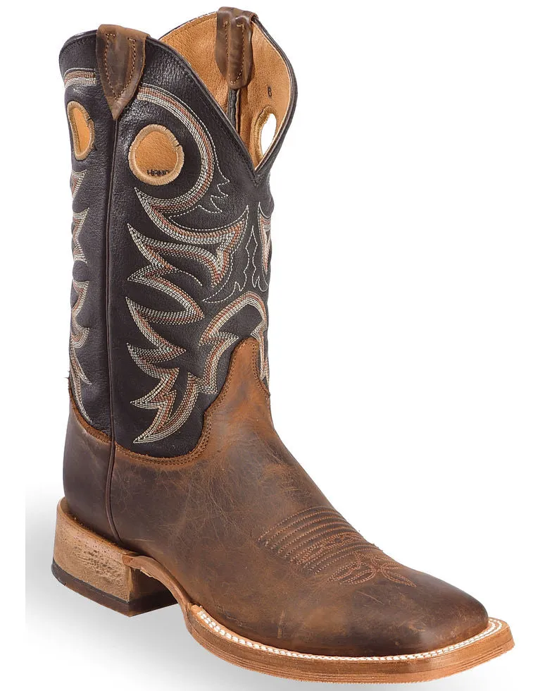 Justin Men's Pull Tab Western Boots Style BR740 Eco Material Trail Runner Family Reunion