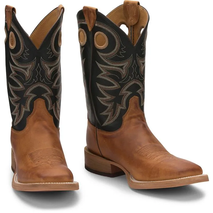All Weather Mountain Hike Justin Men's Pull Tab Western Boots Style BR740