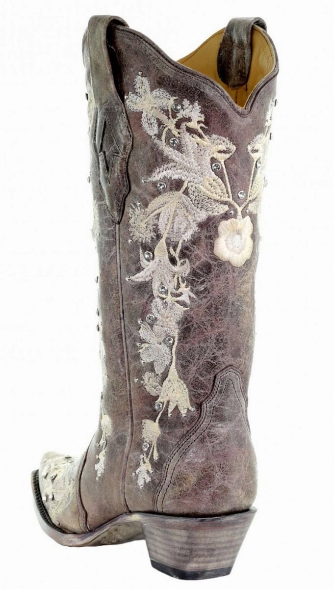 Corral Womens Flower Embroidery Tobacco Western Boots Style A3572 ergonomic Thermal Protection