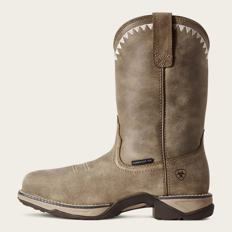 Grippy Outsole Remote Hiking Ariat Ladies Anthem Deco Composite Toe Work Boot Style 10029498