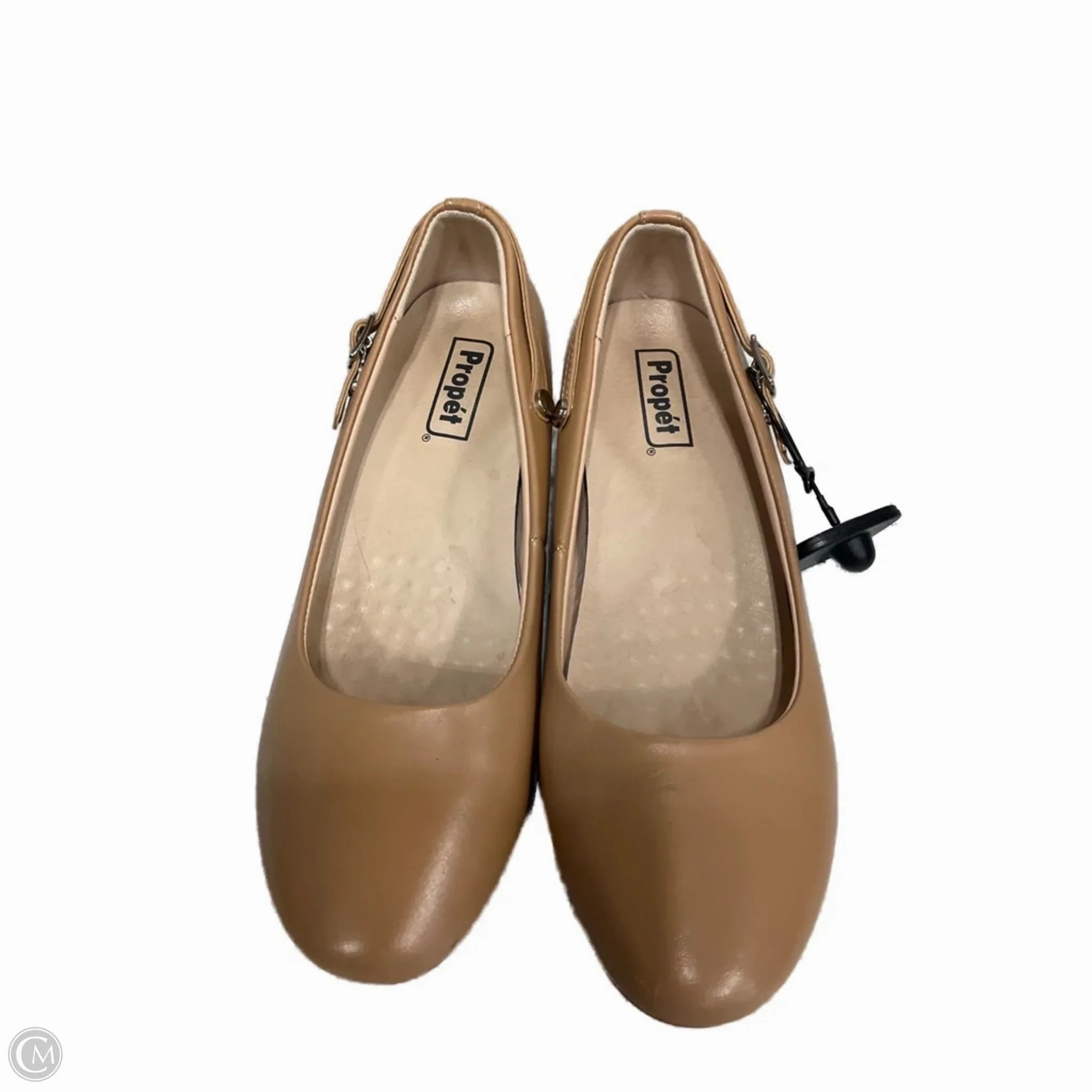 Dressy Sandals Padded Tongue Shoes Heels Block By Clothes Mentor In Tan, Size: 8